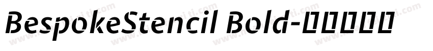 BespokeStencil Bold字体转换